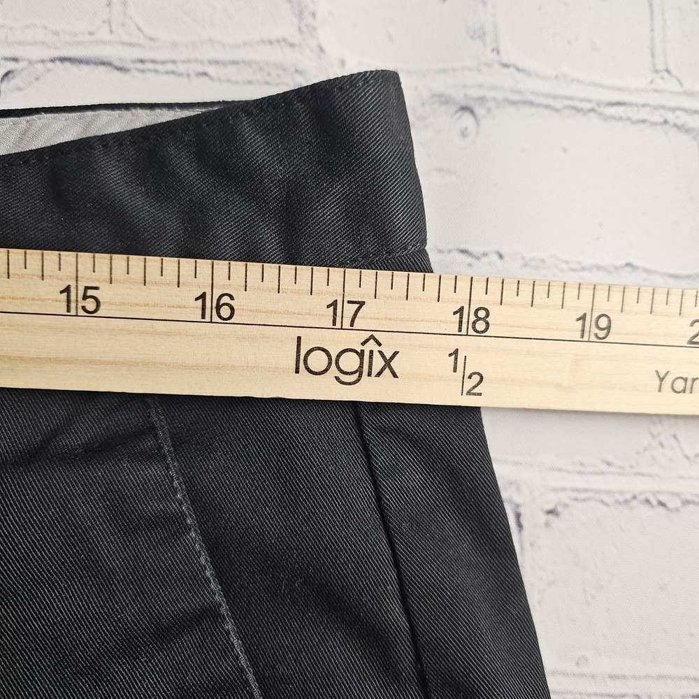 Volcolm Chino Shorts Mens Size 34 Black Baggy Skater Punk Golf Casual Flawed - Picture 8 of 12
